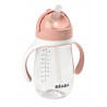 Tasse avec paille 300ml BEABA Old pink