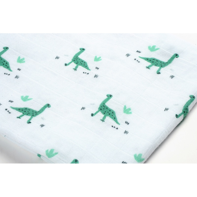 Boite de 3 langes en mousseline bio BEABA Jurassique Vert