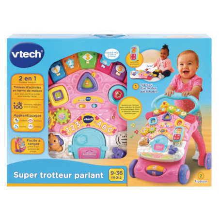 Super trotteur parlant 2 en 1 VTECH Rose