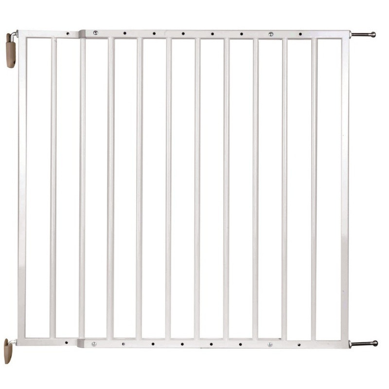 Barrière Harry en Métal 64-113cm NIDALYS Blanche