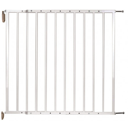 Barrière Harry en Métal 64-113cm NIDALYS Blanche