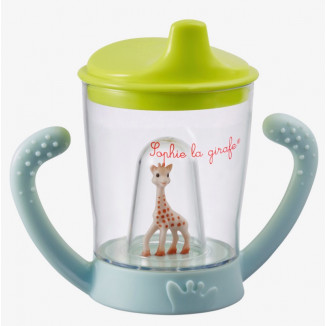 Tasse antifuite mascotte Sophie la girafe VULLI