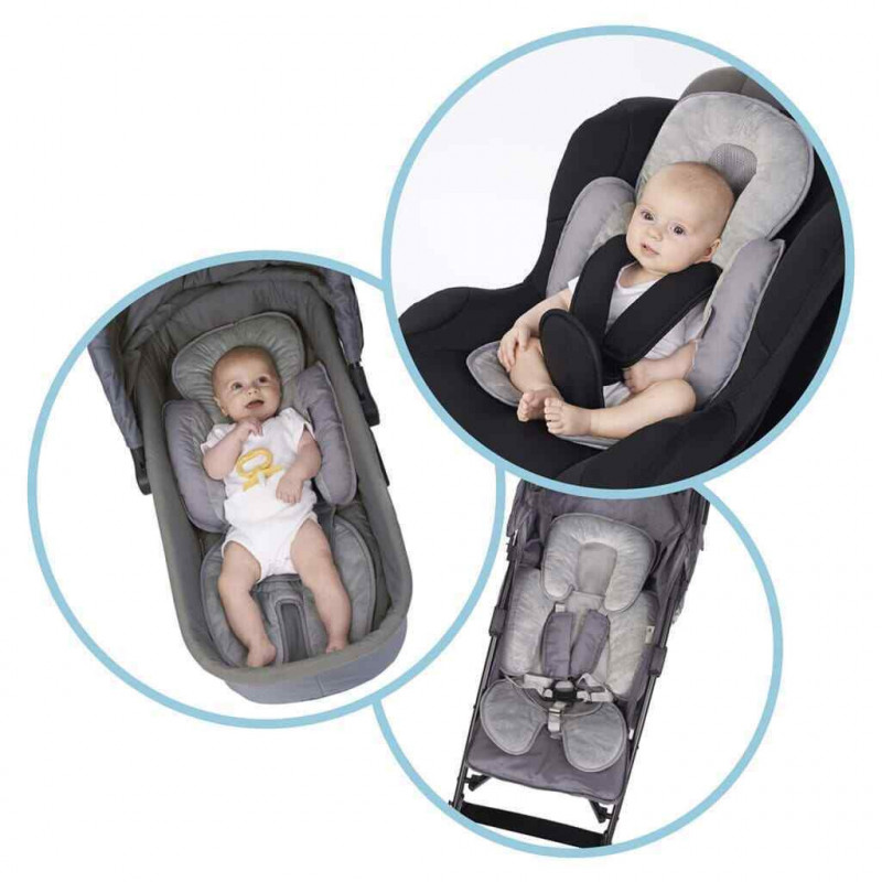 Coussin réducteur 3 en 1 BO JUNGLE Blanc/Gris