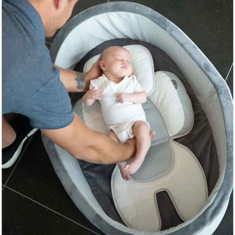 Coussin réducteur 3 en 1 BO JUNGLE Blanc/Gris