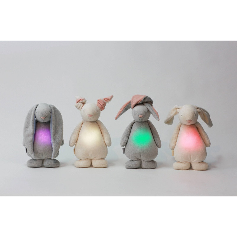 Lapin magique avec sons & lumières MOONIE Crème