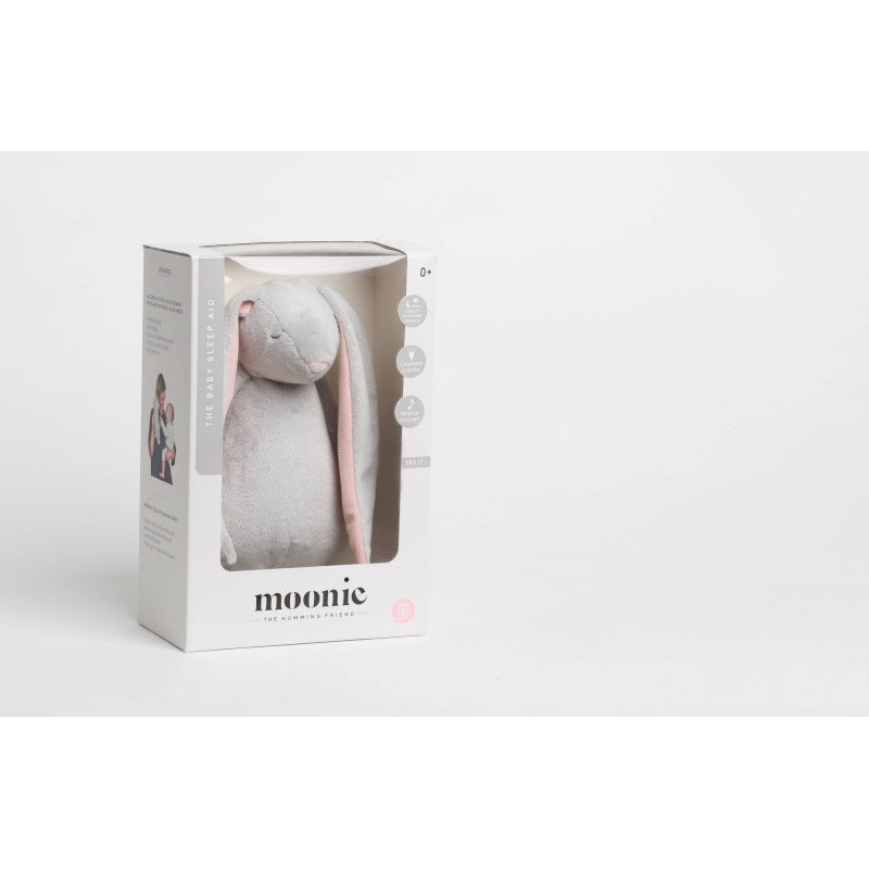 Lapin magique avec sons & lumières MOONIE Crème