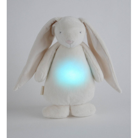 Lapin magique avec sons & lumières MOONIE Crème