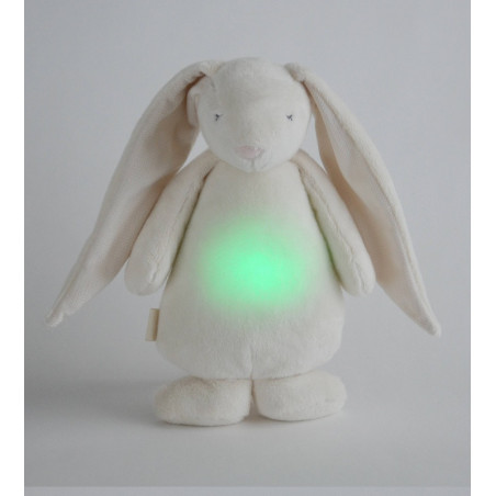 Lapin magique avec sons & lumières MOONIE Crème
