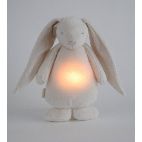 Lapin magique avec sons & lumières MOONIE Crème