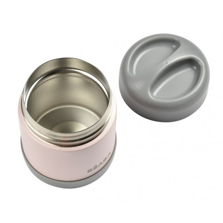 Portion inox isotherme 300 ml BEABA Dark mist/Light pink