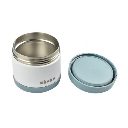 Portion inox isotherme 500ml BEABA Baltic blue/White