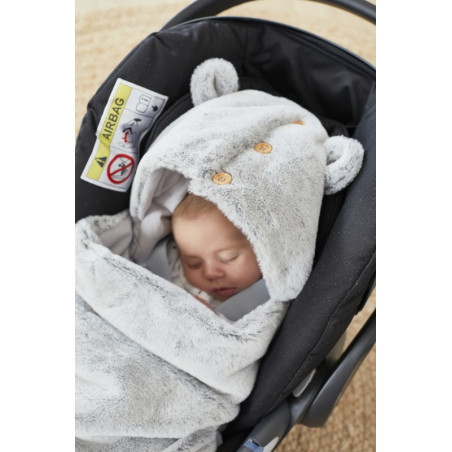 Nid d'ange fausse fourrure Mix&Match NOUKIES Gris