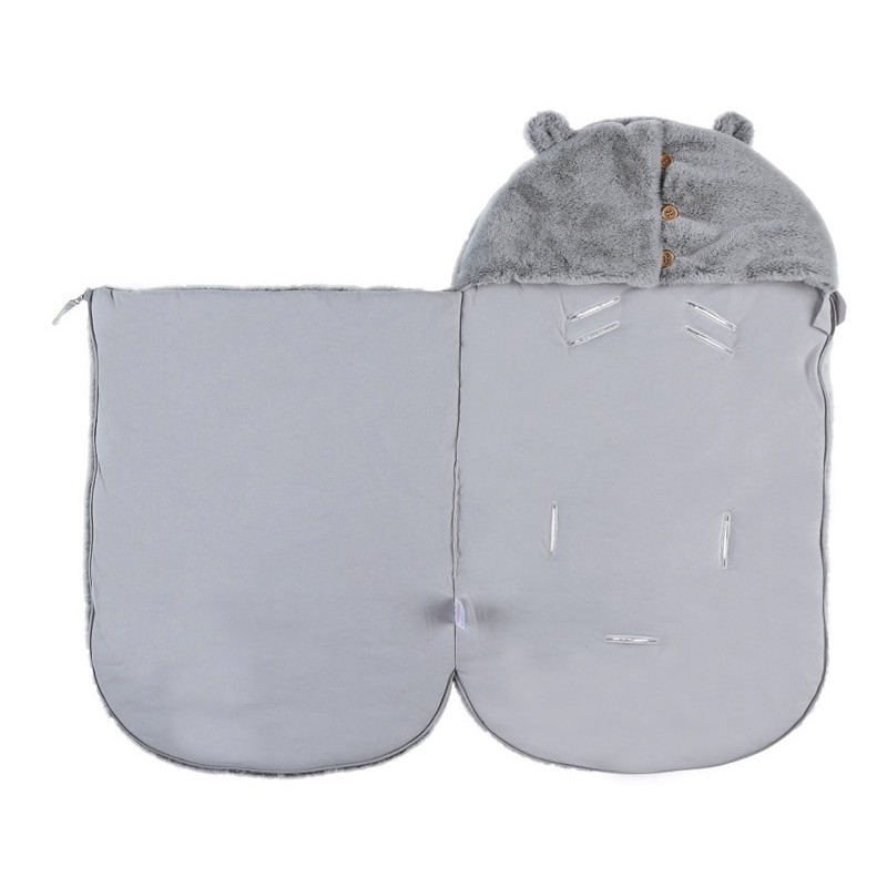 Nid d'ange fausse fourrure Mix&Match NOUKIES Gris