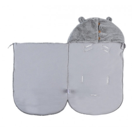 Nid d'ange fausse fourrure Mix&Match NOUKIES Gris