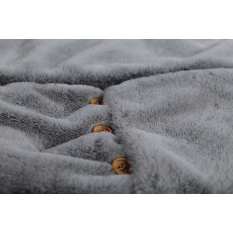 Nid d'ange fausse fourrure Mix&Match NOUKIES Gris