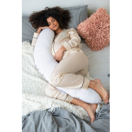 Coussin de maternité Buddy DOOMOO Risotto taupe