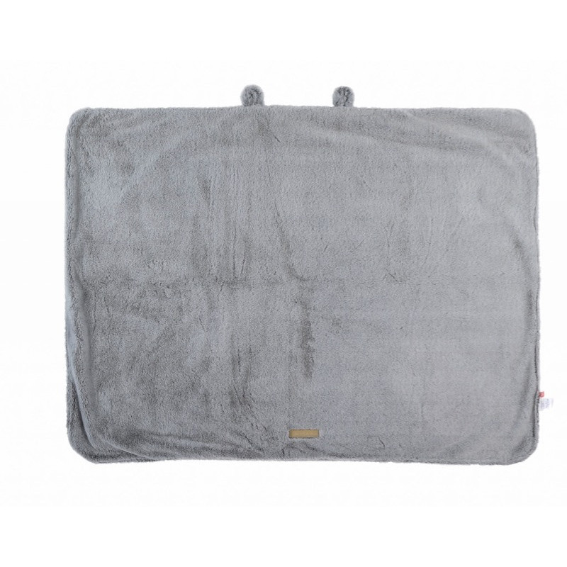 Couverture 75x100 fausse fourrure Mix & Match NOUKIES Grise