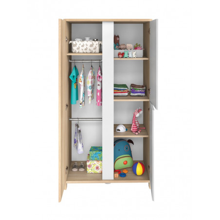 Armoire 3 portes Sacha GALIPETTE Chêne du bocage