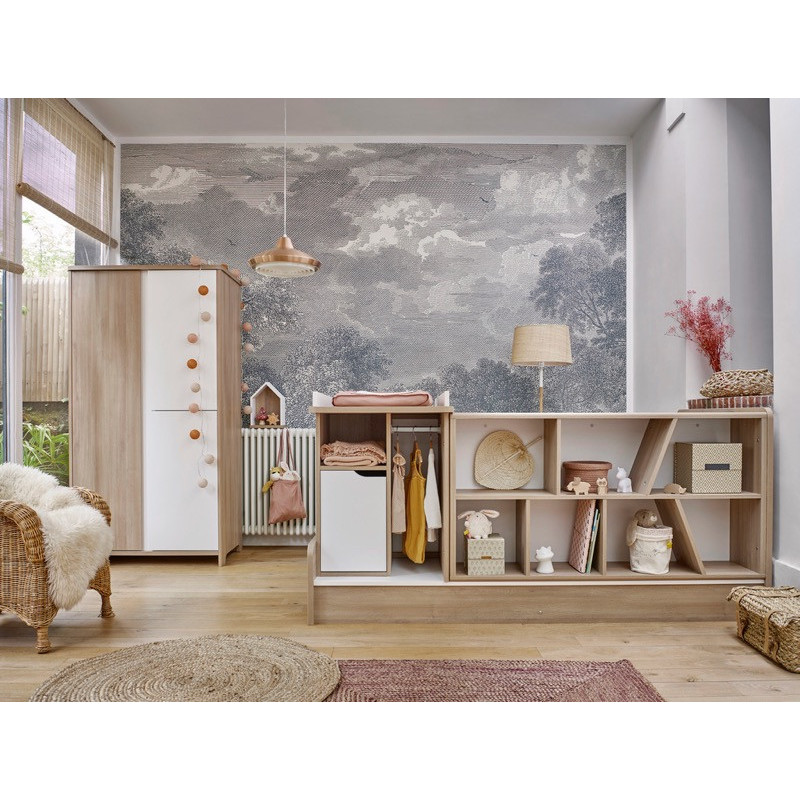 Lit chambre transformable 70x140 Sacha GALIPETTE Chêne du bocage