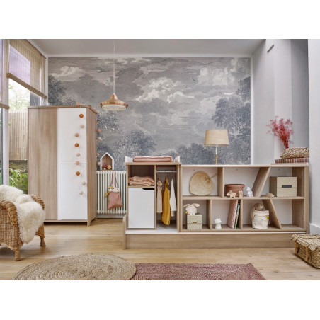 Lit chambre transformable 70x140 Sacha GALIPETTE Chêne du bocage