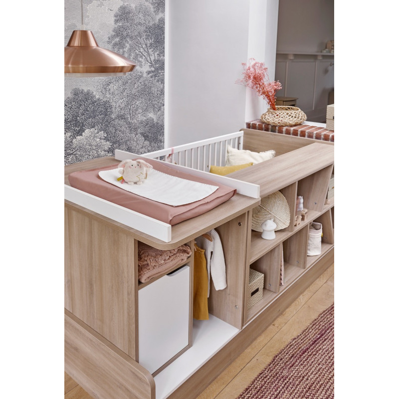 Lit chambre transformable 70x140 Sacha GALIPETTE Chêne du bocage