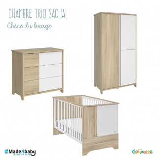 Chambre trio Sacha GALIPETTE Chêne du bocage