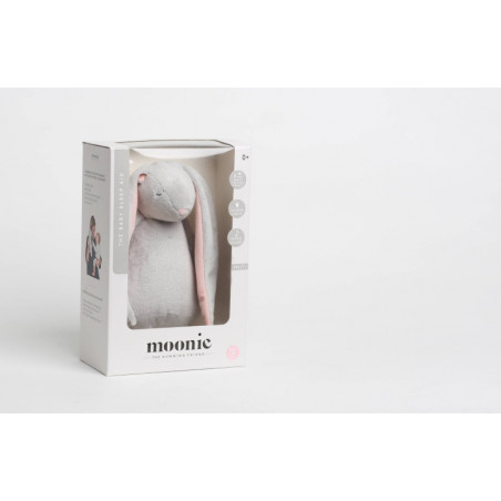 Lapin magique avec sons & lumières MOONIE Crème/rose