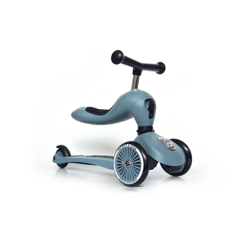 Porteur-trottinette Highwaykick 1 SCOOT AND RIDE Bleu acier