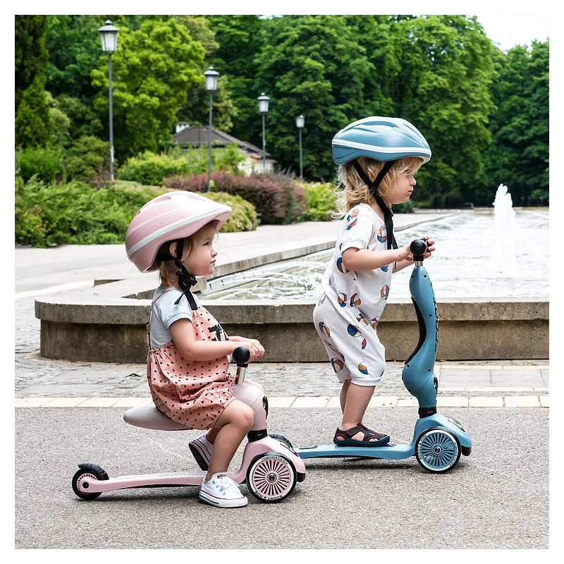 Porteur-trottinette Highwaykick 1 SCOOT AND RIDE Bleu acier