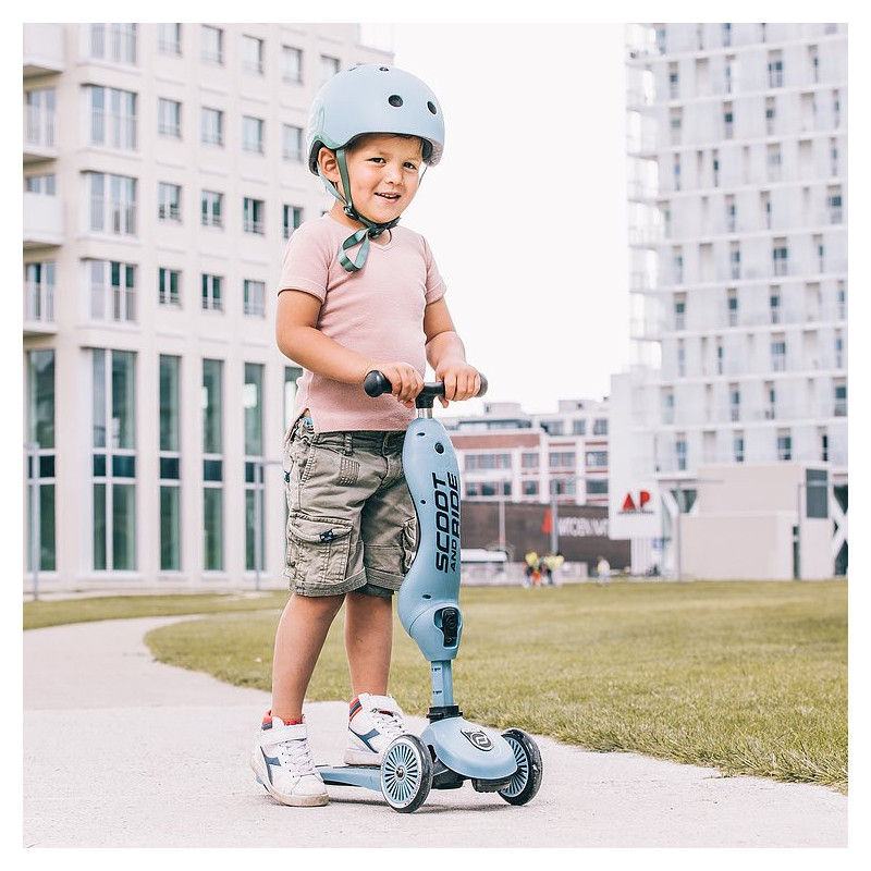 Casque S SCOOT AND RIDE Bleu acier