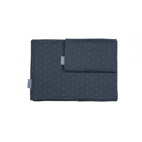 Housse de couette + taie pour lit PERICLES Steel gold