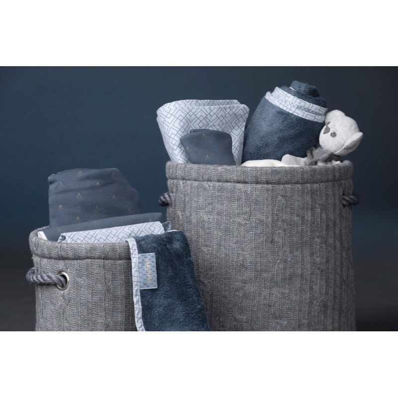 Housse de couette + taie pour lit PERICLES Steel gold