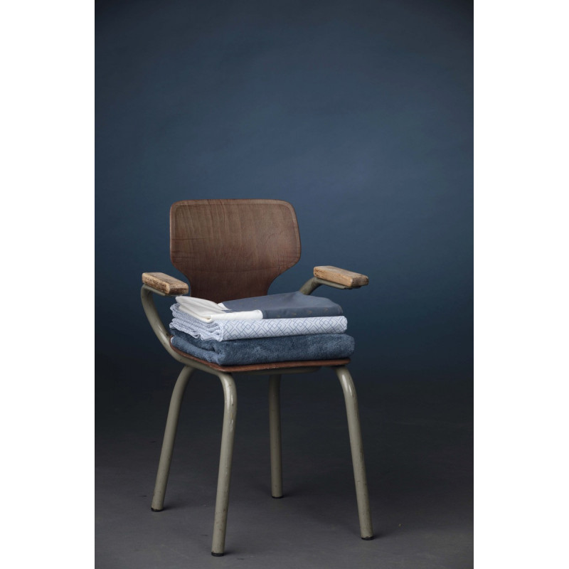 Parure de berceau drap+taie PERICLES Steel gold