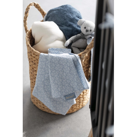 Housse de couette berceau PERICLES Steel allover