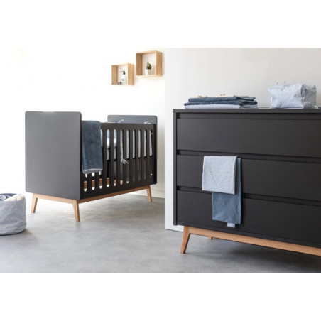 Housse de couette berceau PERICLES Steel allover