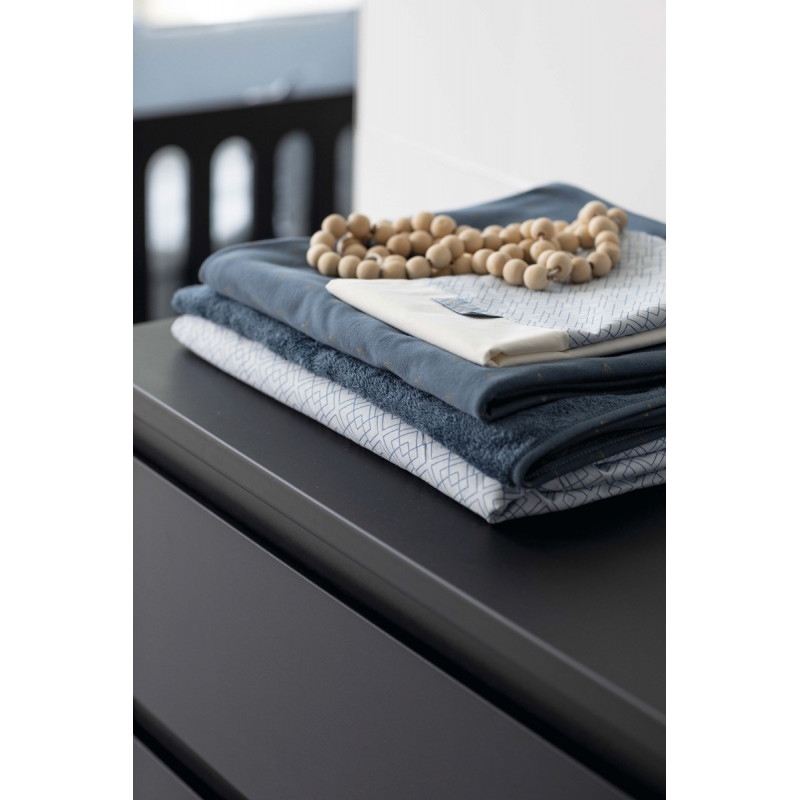 Housse de couette berceau PERICLES Steel allover