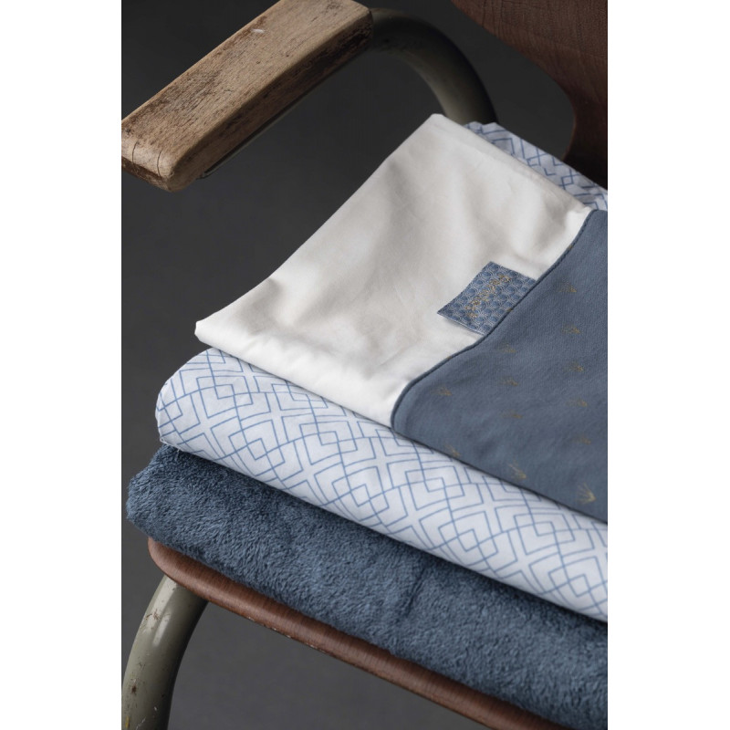 Housse de couette berceau PERICLES Steel allover