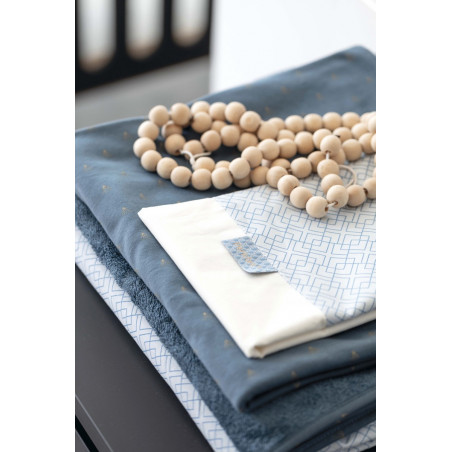 Parure de lit drap+taie PERICLES Steel allover