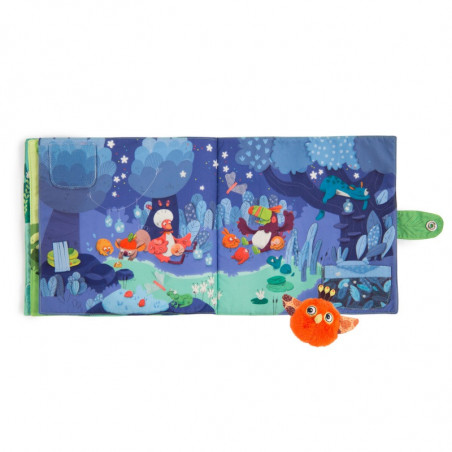 Grand livre d'activités en tissu MOULIN ROTY Dans la jungle