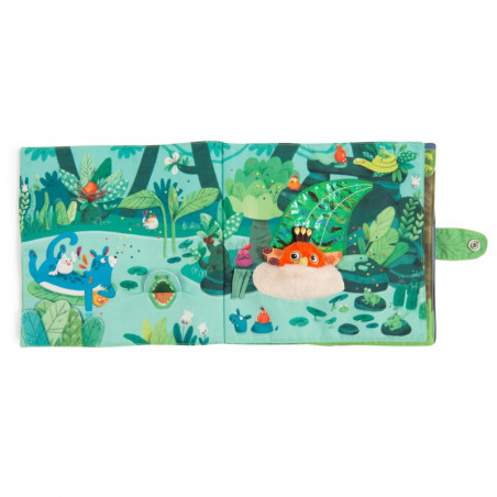Grand livre d'activités en tissu MOULIN ROTY Dans la jungle