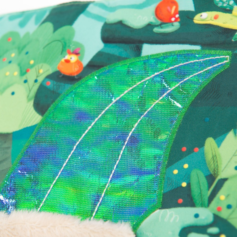 Grand livre d'activités en tissu MOULIN ROTY Dans la jungle