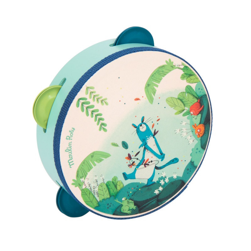Tambourin bleu MOULIN ROTY Dans la jungle