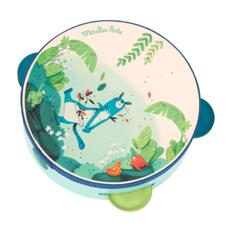 Tambourin bleu MOULIN ROTY Dans la jungle