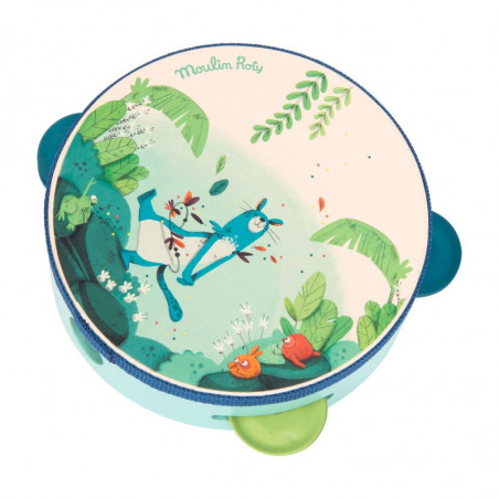 Tambourin bleu MOULIN ROTY Dans la jungle
