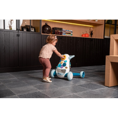 Pousseur/aide à la marche Jumpy BO JUNGLE bleu