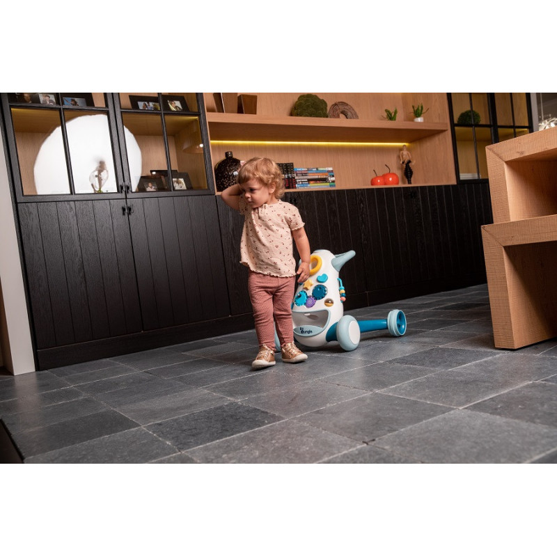 Pousseur/aide à la marche Jumpy BO JUNGLE bleu