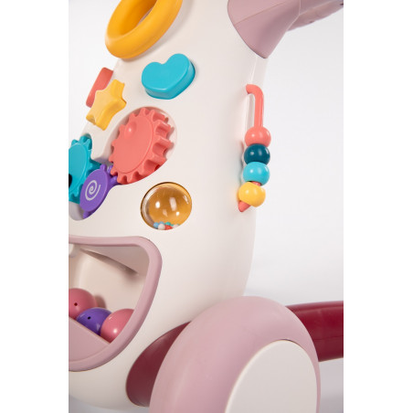 Pousseur/aide à la marche Jumpy BO JUNGLE Rose