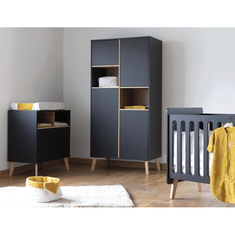 Lit 70x140 transformable PERICLES Style Black