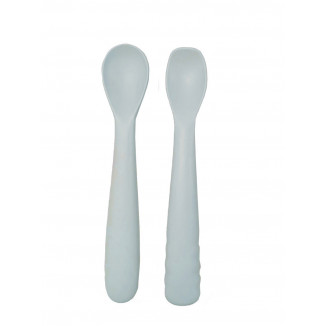 Lot de 2 cuillères en silicone BO JUNGLE Gris