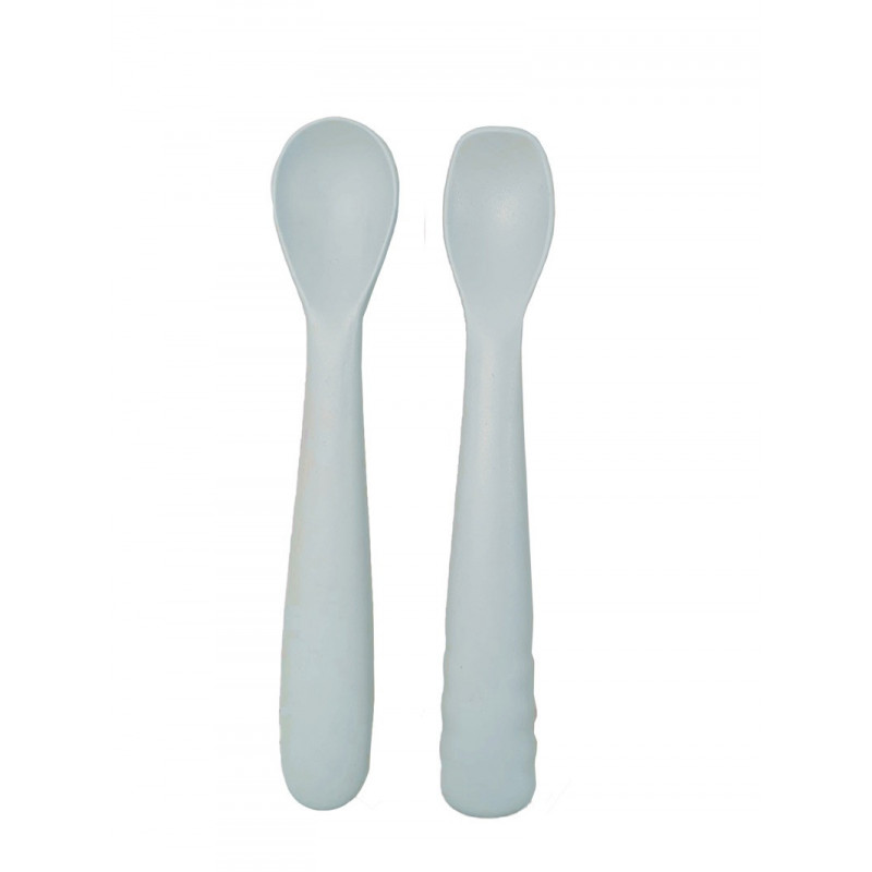 Lot de 2 cuillères en silicone BO JUNGLE Gris
